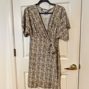 Women’s Faux-Wrap Dress